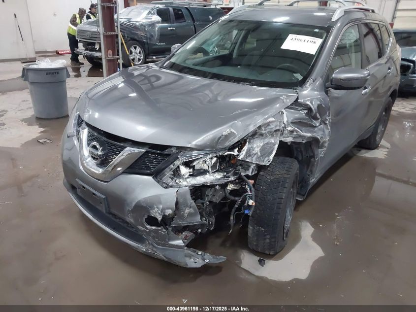 2016 Nissan Rogue S VIN: KNMAT2MV1GP648042 Lot: 43961198