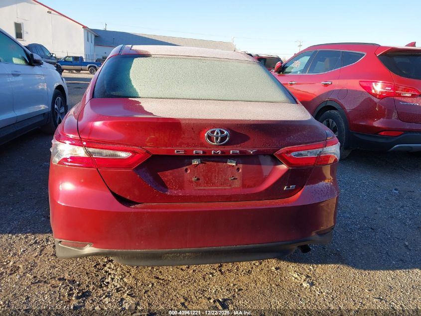 2018 Toyota Camry Le VIN: 4T1B11HKXJU663129 Lot: 43961221