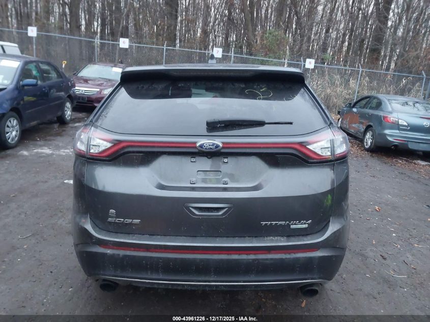 2015 Ford Edge Titanium VIN: 2FMPK3K91FBB64611 Lot: 43961226
