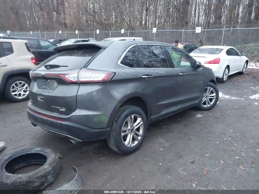2015 Ford Edge Titanium VIN: 2FMPK3K91FBB64611 Lot: 43961226