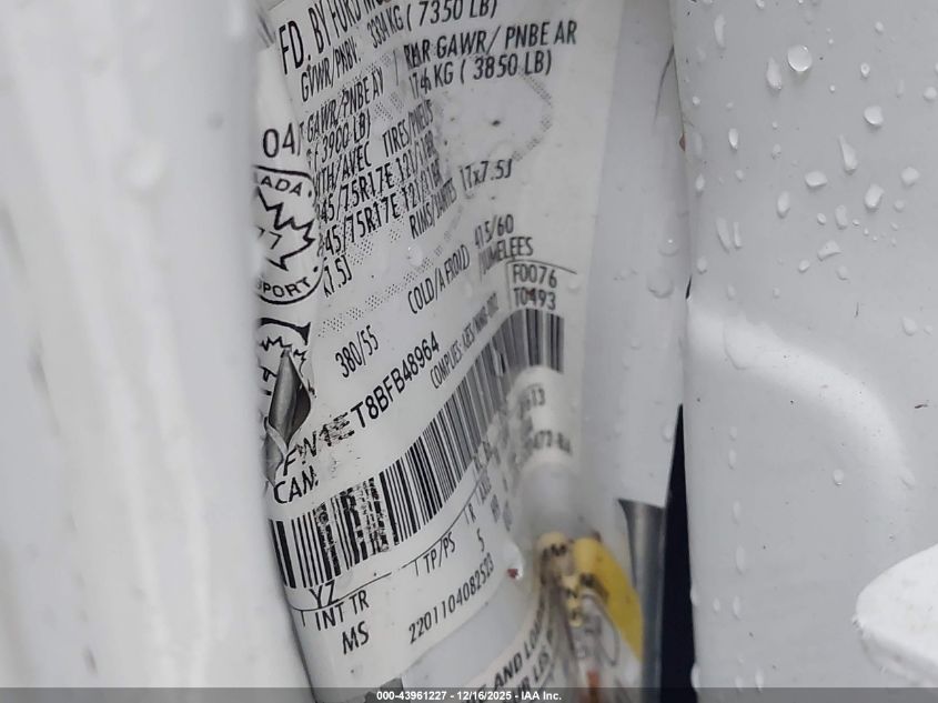 2011 Ford F-150 Xlt VIN: 1FTFW1ET8BFB48964 Lot: 43961227