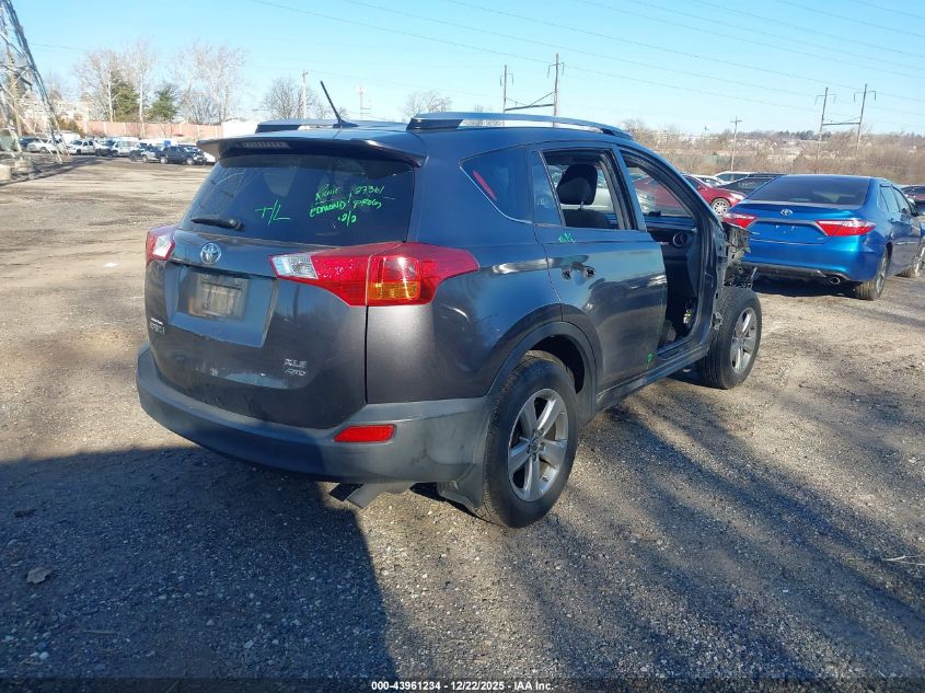 2015 Toyota Rav4 Xle VIN: JTMRFREV6FJ045686 Lot: 43961234