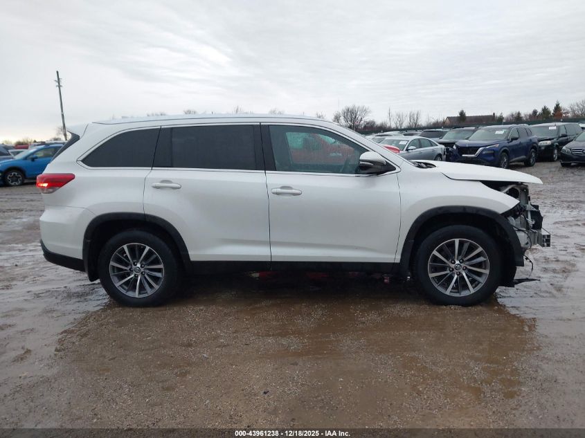2019 Toyota Highlander Xle VIN: 5TDJZRFH9KS591389 Lot: 43961238
