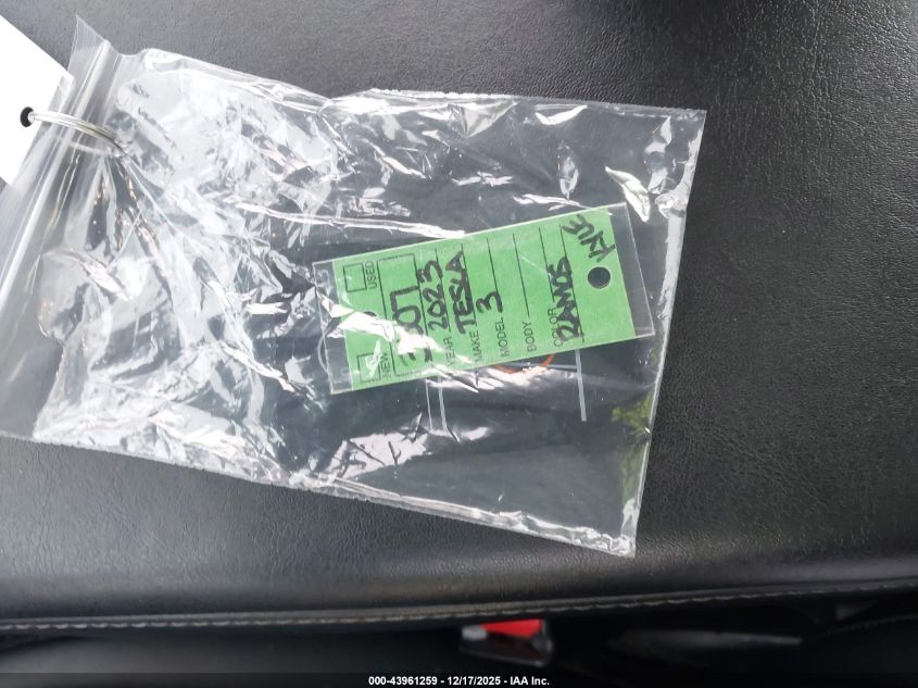 2023 Tesla Model 3 Rear-Wheel Drive VIN: 5YJ3E1EA7PF452870 Lot: 43961259