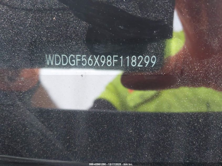 2008 Mercedes-Benz C 350 Sport VIN: WDDGF56X98F118299 Lot: 43961290