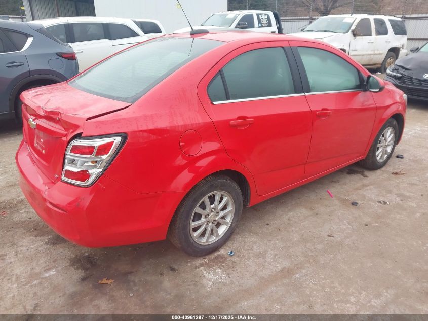 2019 Chevrolet Sonic Lt Auto VIN: 1G1JD5SB4K4131800 Lot: 43961297