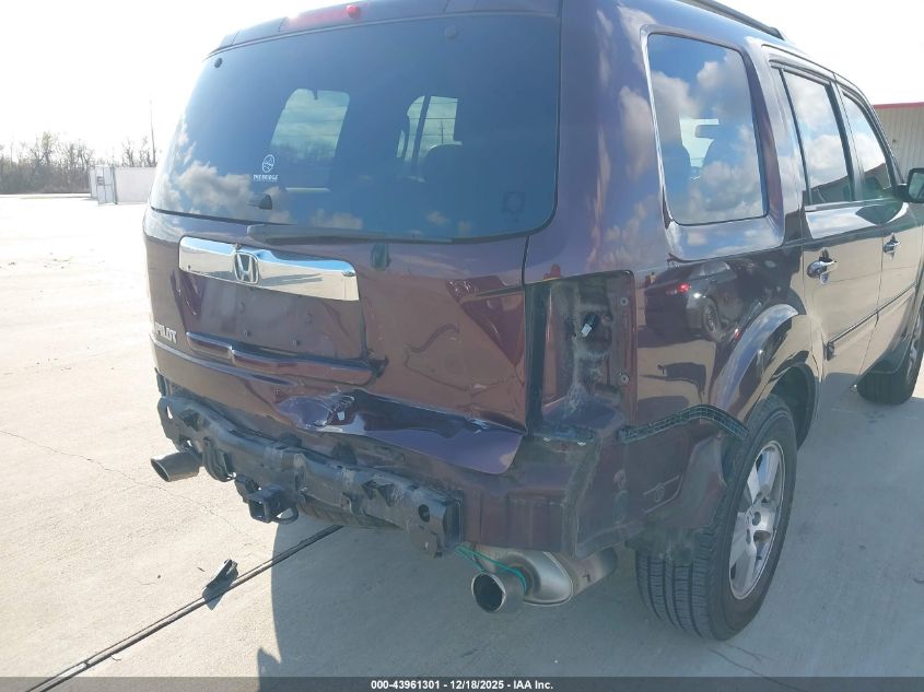2010 Honda Pilot Ex-L VIN: 5FNYF3H69AB009391 Lot: 43961301