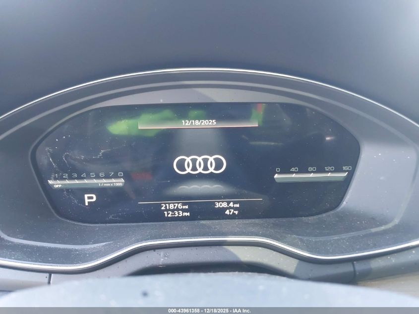 2022 Audi Q5 Premium Plus 45 Tfsi S Line Quattro S Tronic VIN: WA1EAAFY4N2050010 Lot: 43961358