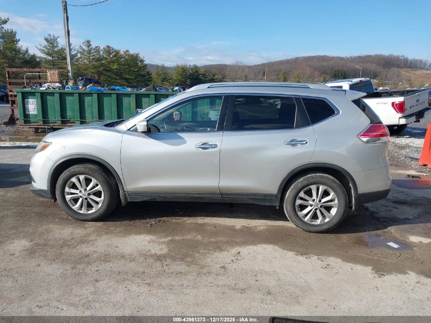 2015 Nissan Rogue Sv VIN: KNMAT2MV9FP572276 Lot: 43961373