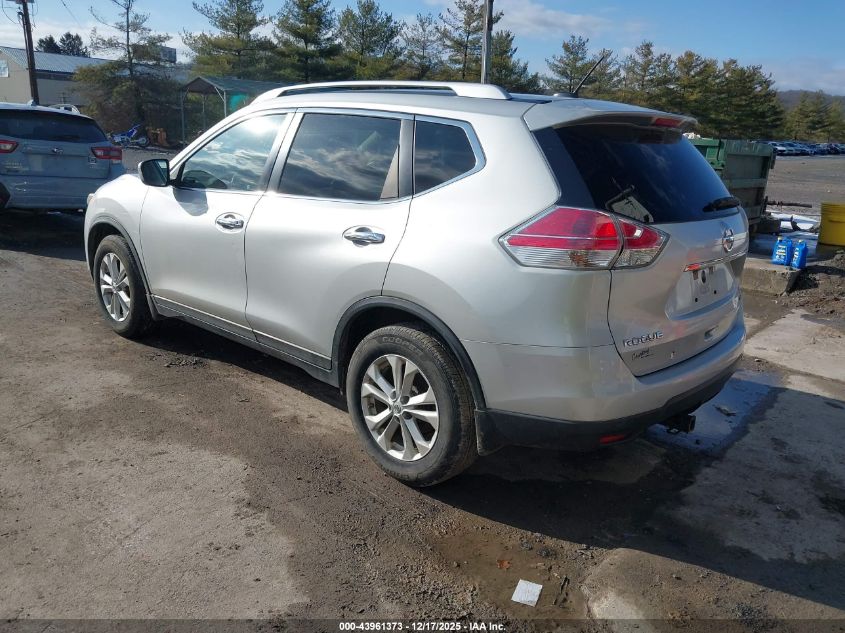 2015 Nissan Rogue Sv VIN: KNMAT2MV9FP572276 Lot: 43961373