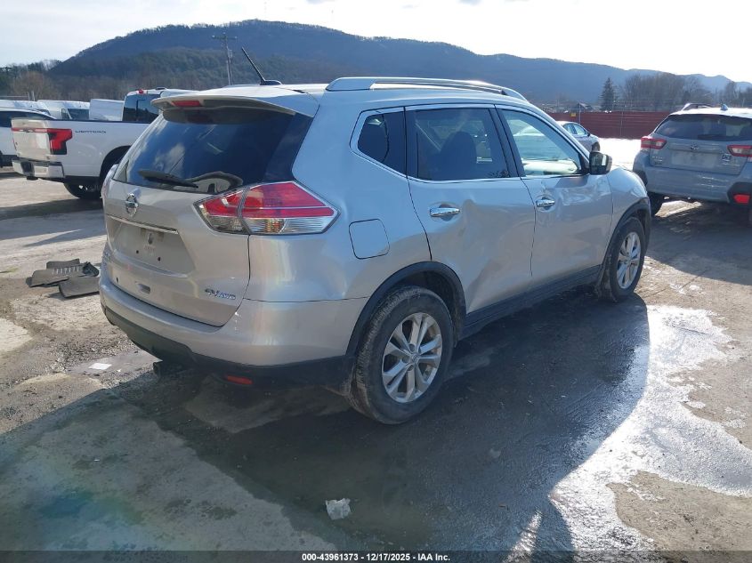 2015 Nissan Rogue Sv VIN: KNMAT2MV9FP572276 Lot: 43961373