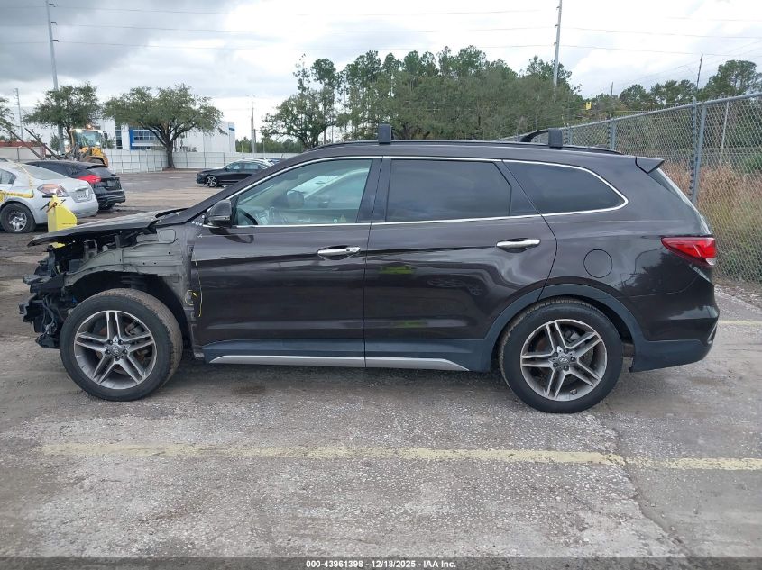 2017 Hyundai Santa Fe Limited Ultimate VIN: KM8SR4HF4HU183661 Lot: 43961398