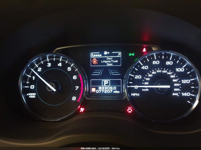 2017 Subaru Forester 2.5I Touring VIN: JF2SJAWC2HH424758 Lot: 43961404