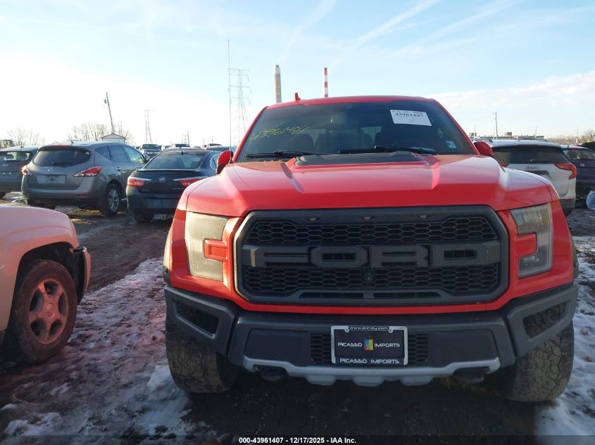 2019 Ford F-150 Raptor VIN: 1FTFW1RG2KFA00340 Lot: 43961407