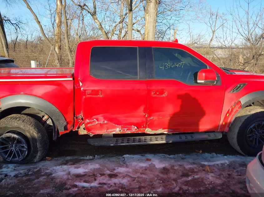 2019 Ford F-150 Raptor VIN: 1FTFW1RG2KFA00340 Lot: 43961407