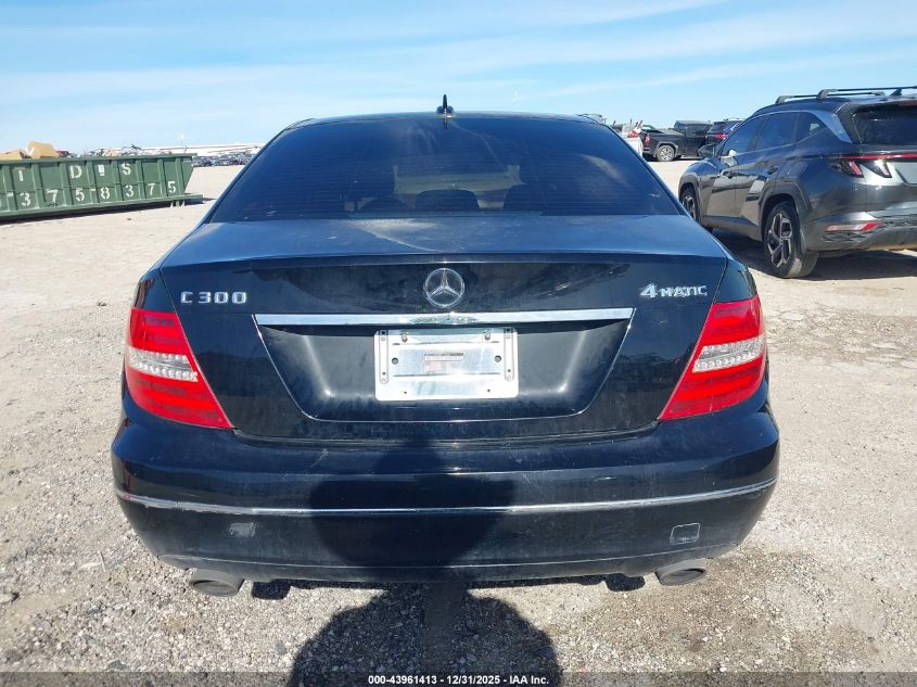 2013 Mercedes-Benz C 300 Luxury 4Matic VIN: WDDGF8AB0DA859106 Lot: 43961413