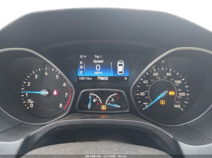 2017 Ford Focus Titanium VIN: 1FADP3N22HL272591 Lot: 43961440