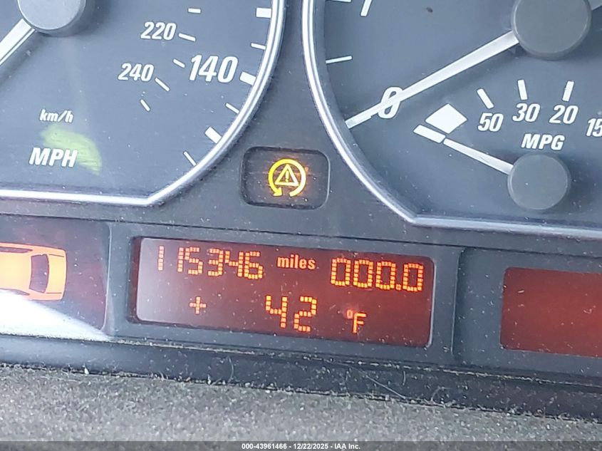 2001 BMW 330Ci VIN: WBABS53441JU84925 Lot: 43961466