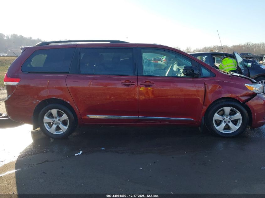 2012 Toyota Sienna Le V6 8 Passenger VIN: 5TDKK3DC8CS254999 Lot: 43961490