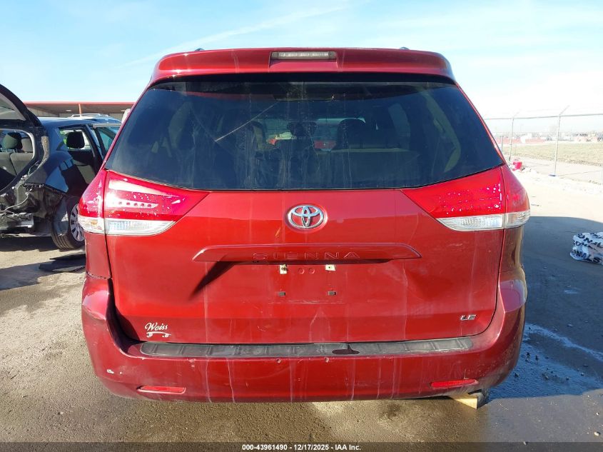 2012 Toyota Sienna Le V6 8 Passenger VIN: 5TDKK3DC8CS254999 Lot: 43961490