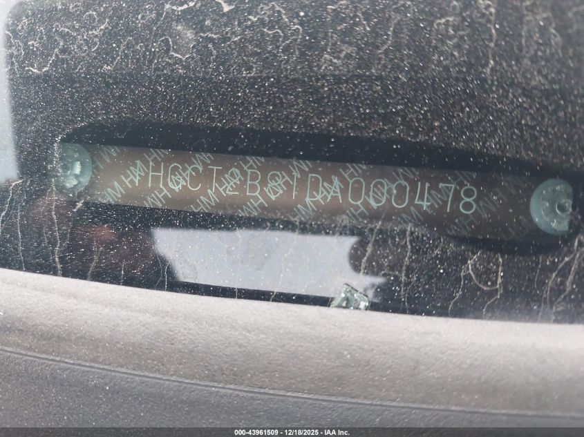 2013 Honda Accord Ex-L V-6 VIN: 1HGCT2B81DA000478 Lot: 43961509