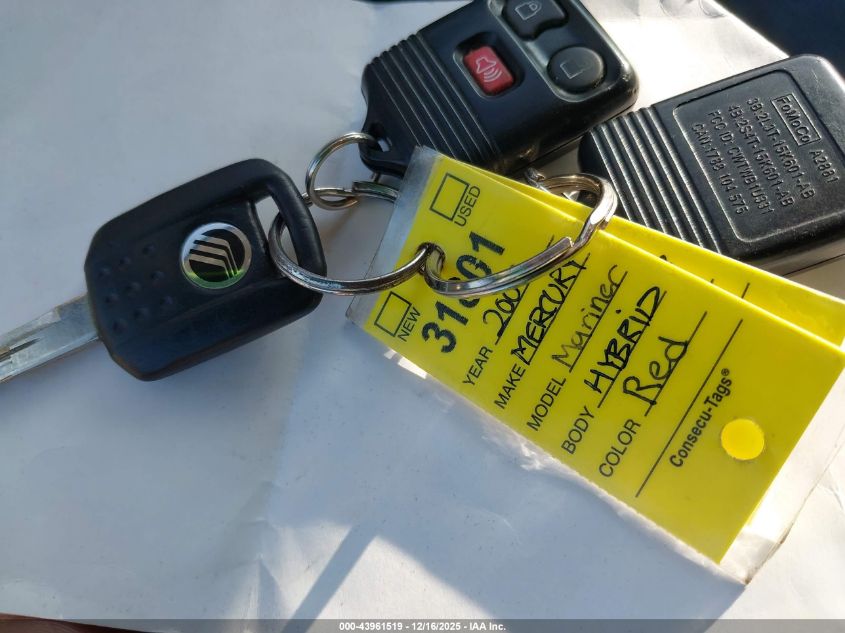 2006 Mercury Mariner Hybrid VIN: 4M2CU98H36KJ11102 Lot: 43961519