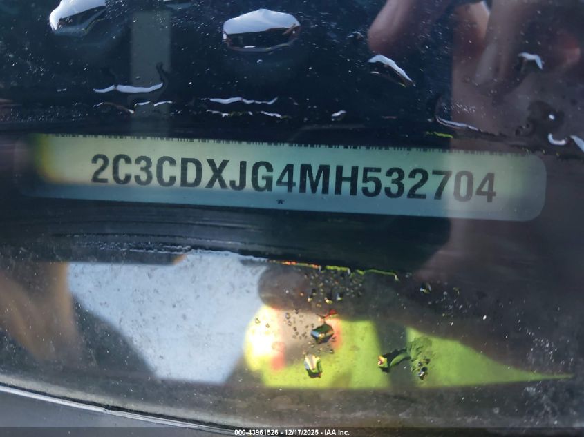 2021 Dodge Charger Sxt Awd VIN: 2C3CDXJG4MH532704 Lot: 43961526