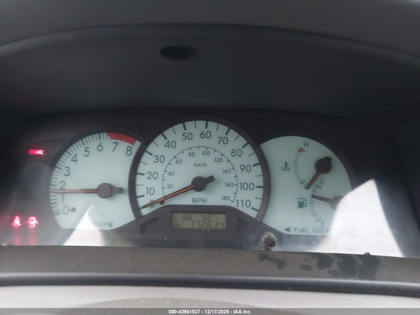 2004 Toyota Corolla Le VIN: 2T1BR32E44C220343 Lot: 43961537