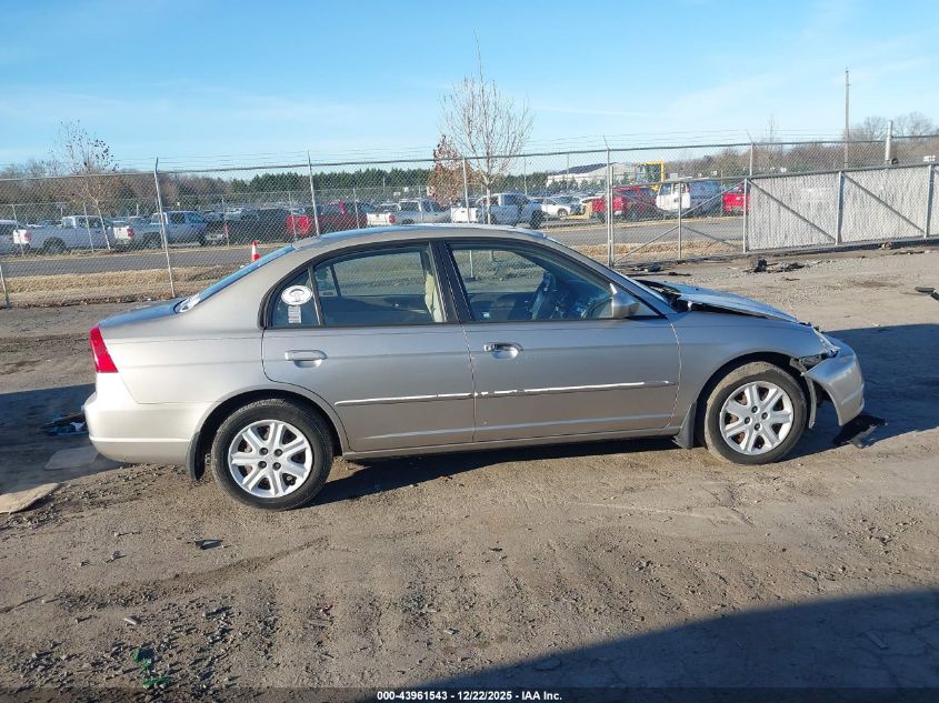 2003 Honda Civic Ex VIN: 1HGES26743L036696 Lot: 43961543
