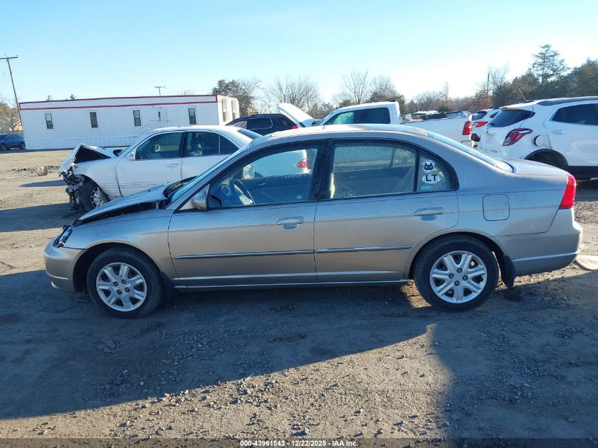 2003 Honda Civic Ex VIN: 1HGES26743L036696 Lot: 43961543