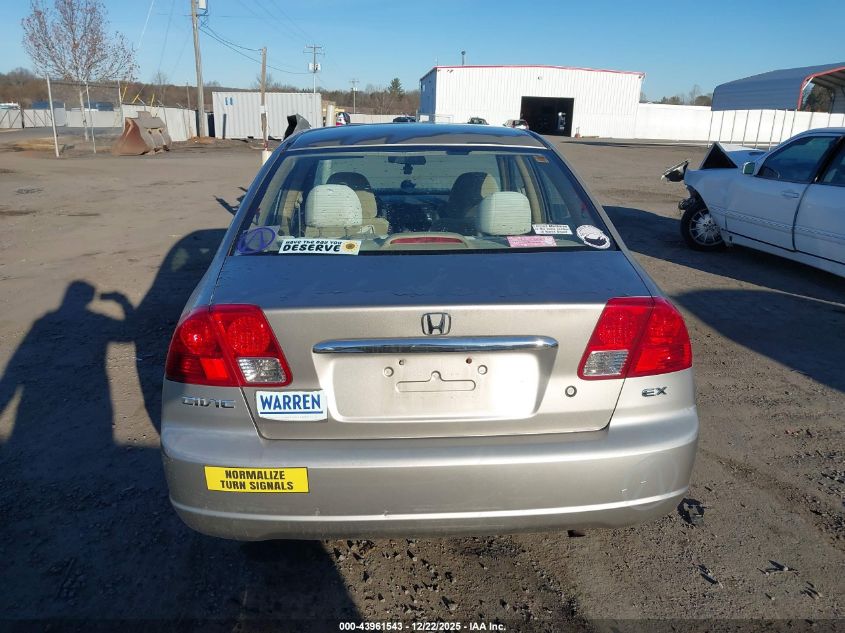 2003 Honda Civic Ex VIN: 1HGES26743L036696 Lot: 43961543