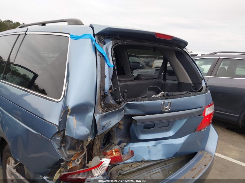 2005 Honda Odyssey Ex-L VIN: 5FNRL38695B134247 Lot: 43961559