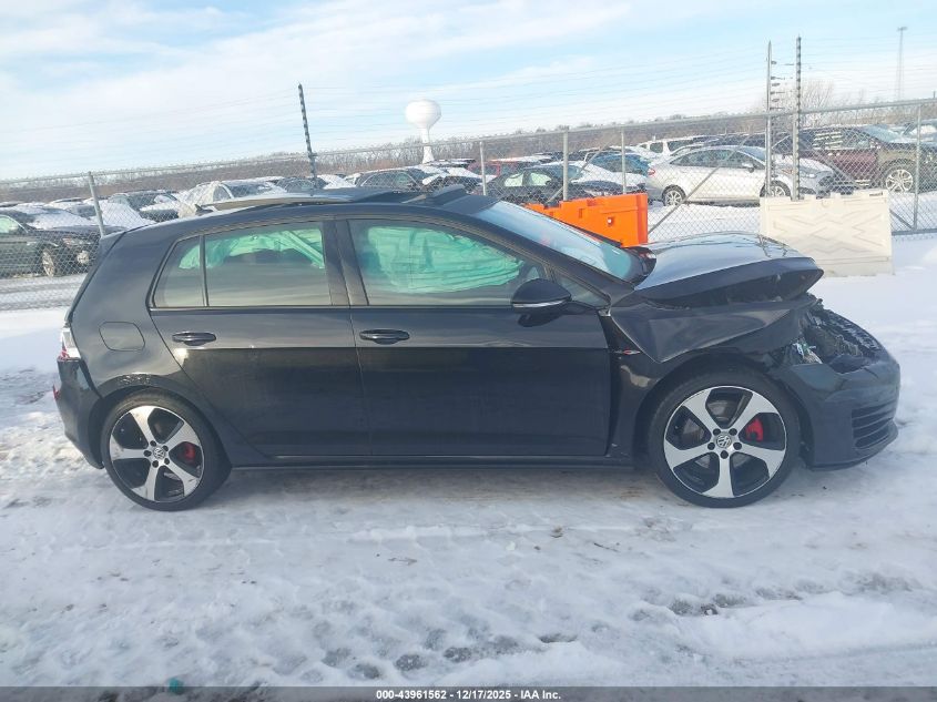2015 Volkswagen Golf Gti 2.0T Se 4-Door VIN: 3VW4T7AU7FM017285 Lot: 43961562