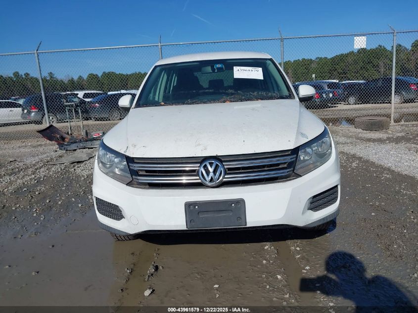 2014 Volkswagen Tiguan S VIN: WVGAV3AX3EW567791 Lot: 43961579