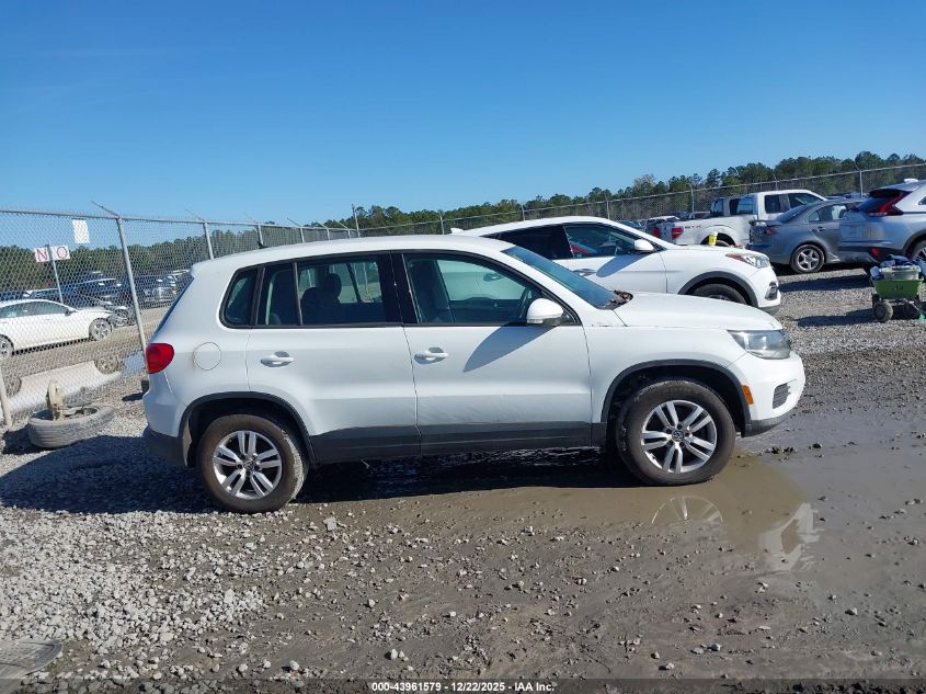 2014 Volkswagen Tiguan S VIN: WVGAV3AX3EW567791 Lot: 43961579