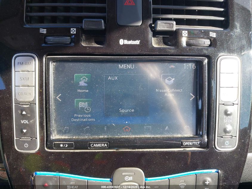 2016 Nissan Leaf Sv VIN: 1N4BZ0CP7GC307316 Lot: 43961637