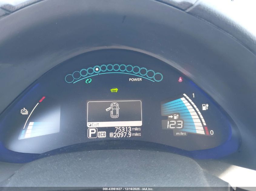 2016 Nissan Leaf Sv VIN: 1N4BZ0CP7GC307316 Lot: 43961637