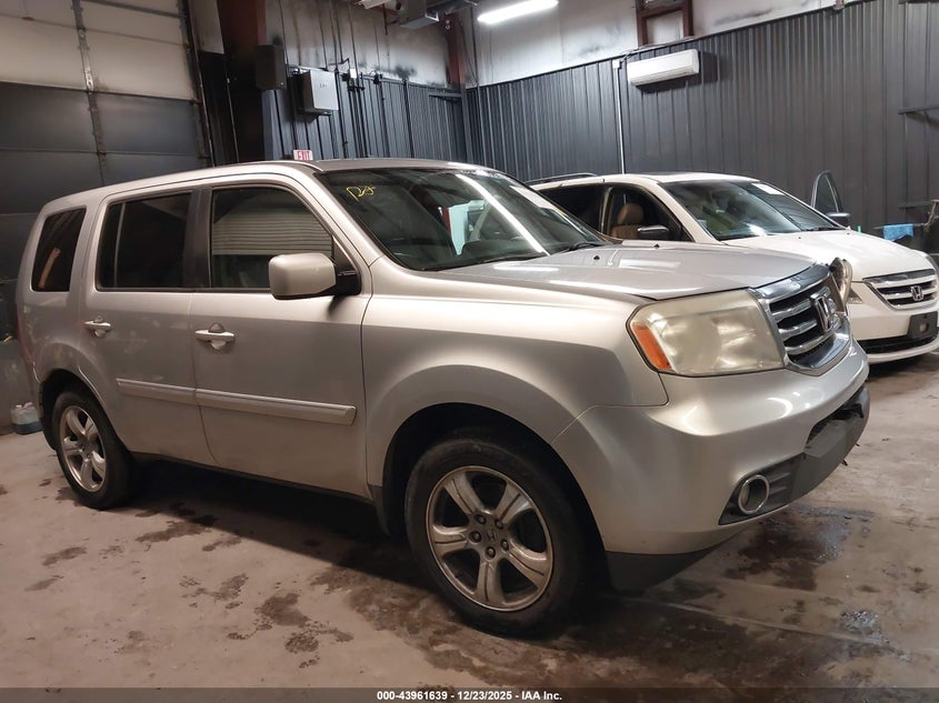 5FNYF4H57EB001812 2014 Honda Pilot Ex-L auction photo 1