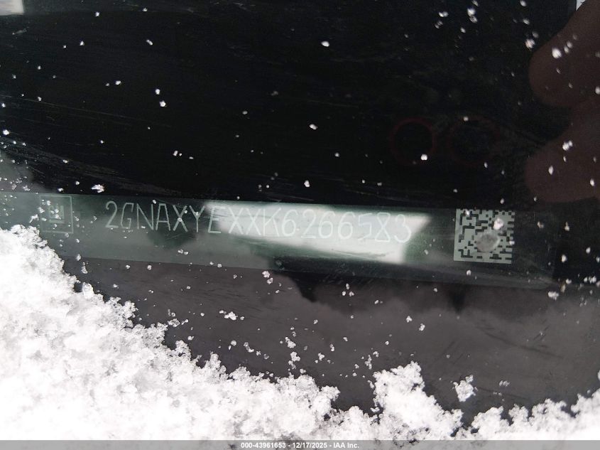 2019 Chevrolet Equinox Premier VIN: 2GNAXYEXXK6266583 Lot: 43961653