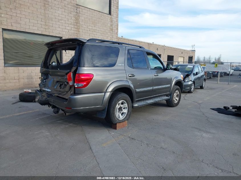 2006 Toyota Sequoia Limited V8 VIN: 5TDZT38A86S273058 Lot: 43961663