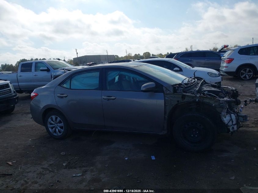 2016 Toyota Corolla Le VIN: 5YFBURHE6GP373450 Lot: 43961698