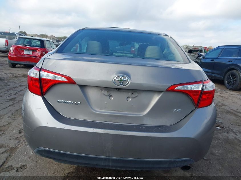 2016 Toyota Corolla Le VIN: 5YFBURHE6GP373450 Lot: 43961698