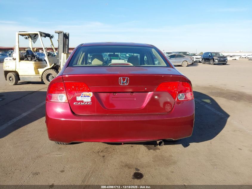 2008 Honda Civic Lx VIN: 2HGFA16598H528306 Lot: 43961712