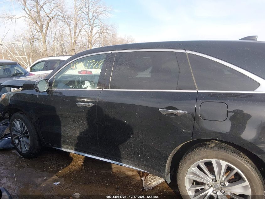 2017 Acura Mdx Technology Package VIN: 5FRYD4H51HB027962 Lot: 43961728