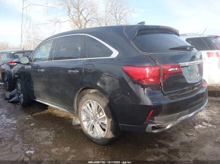 2017 Acura Mdx Technology Package VIN: 5FRYD4H51HB027962 Lot: 43961728