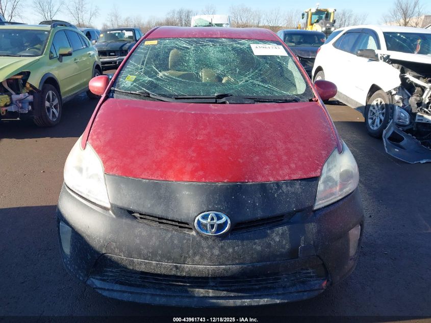 2013 Toyota Prius Four VIN: JTDKN3DU5D0342834 Lot: 43961743