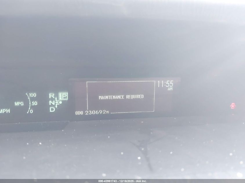 2013 Toyota Prius Four VIN: JTDKN3DU5D0342834 Lot: 43961743