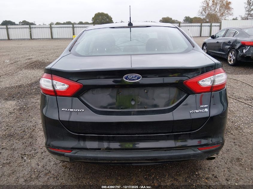 2013 Ford Fusion Hybrid Se VIN: 3FA6P0LU5DR203899 Lot: 43961757
