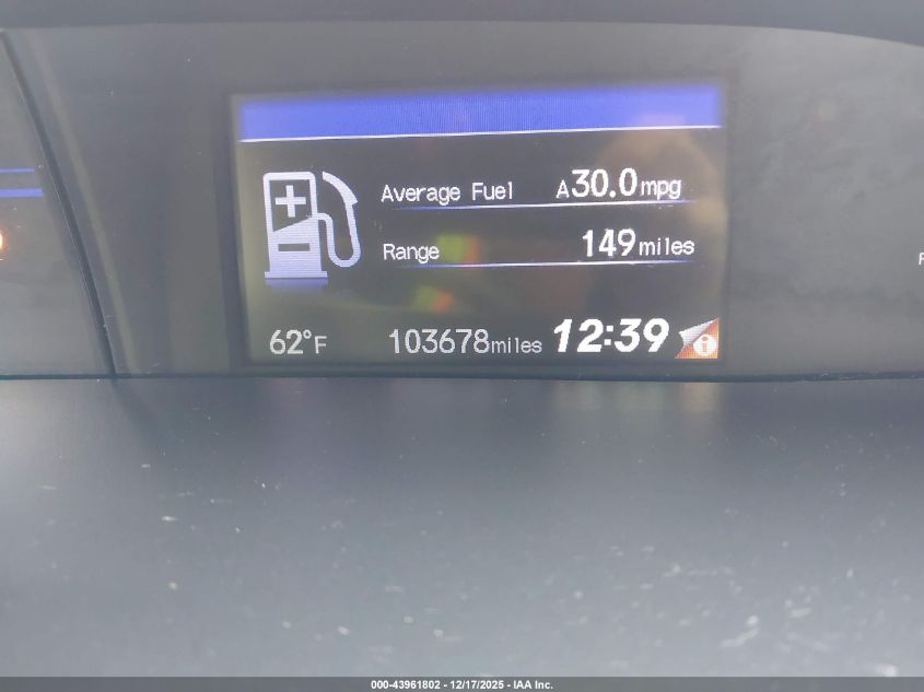 2012 Honda Civic Ex VIN: 19XFB2F82CE045076 Lot: 43961802