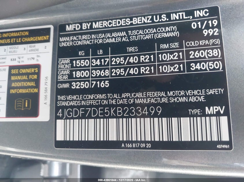 2019 Mercedes-Benz GLS 550 - Ansicht 9